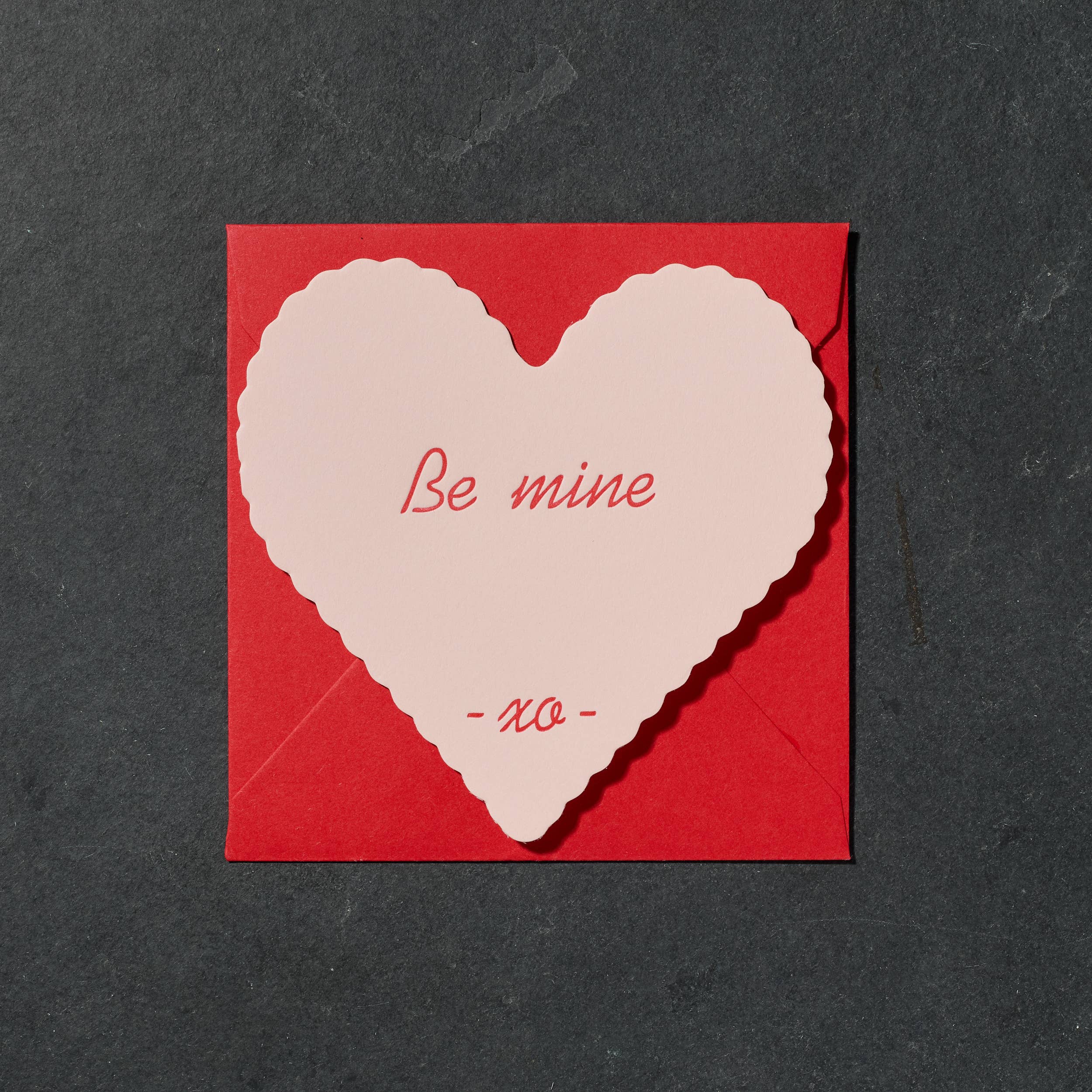 Etc. Letterpress - Be Mine Card