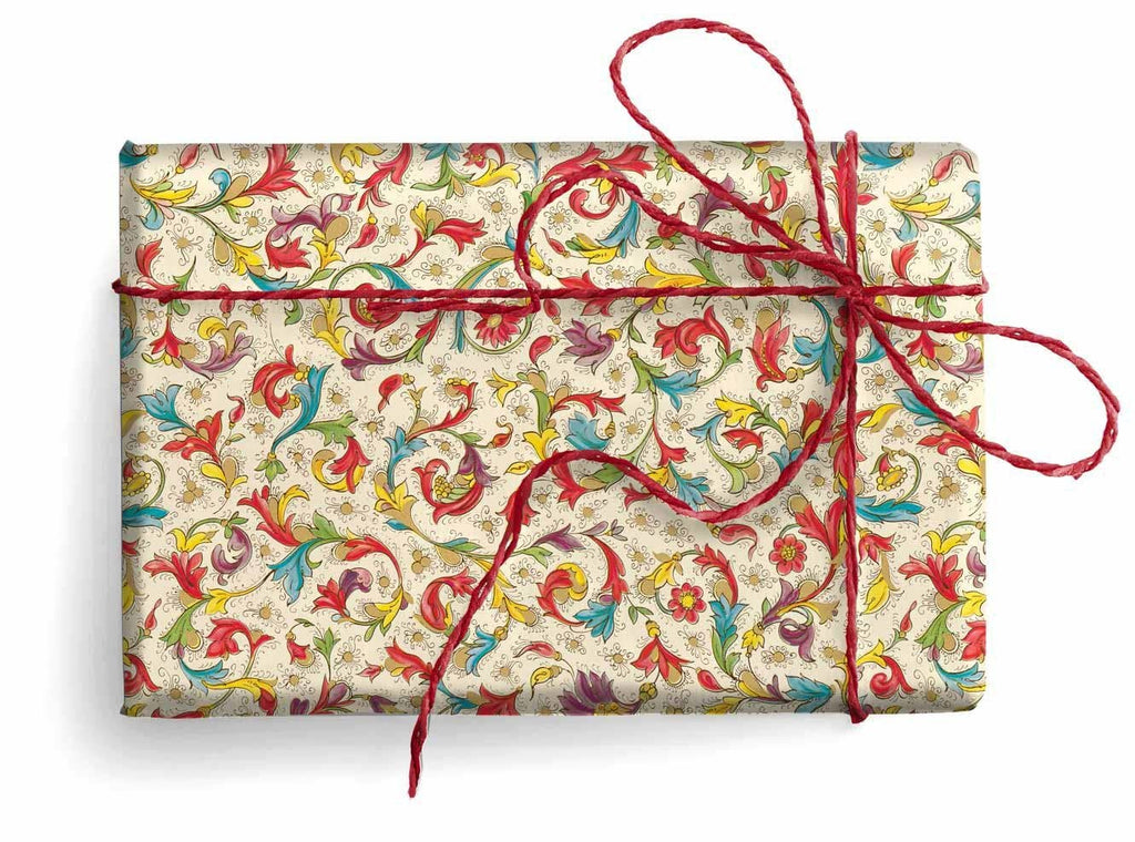 San Lorenzo Design - Florentine  Wrapping Paper, 19.7 x 27.6 in.: Penmanship