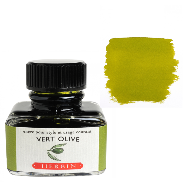 Herbin Fountain Pen Ink 30ml Bottle, Cacao du Bresil (Brazilian Cocoa)