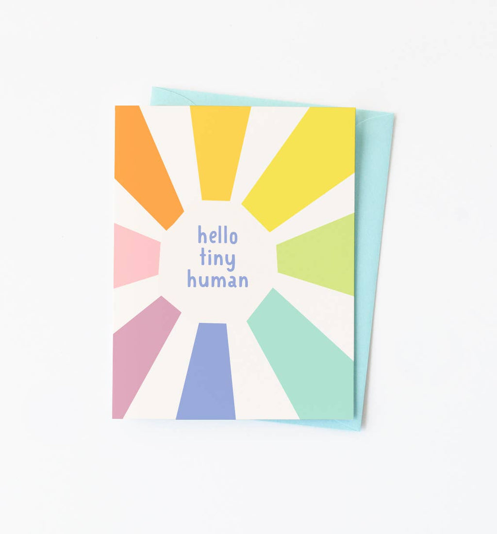 Graphic Anthology - Hello Tiny Human new baby card
