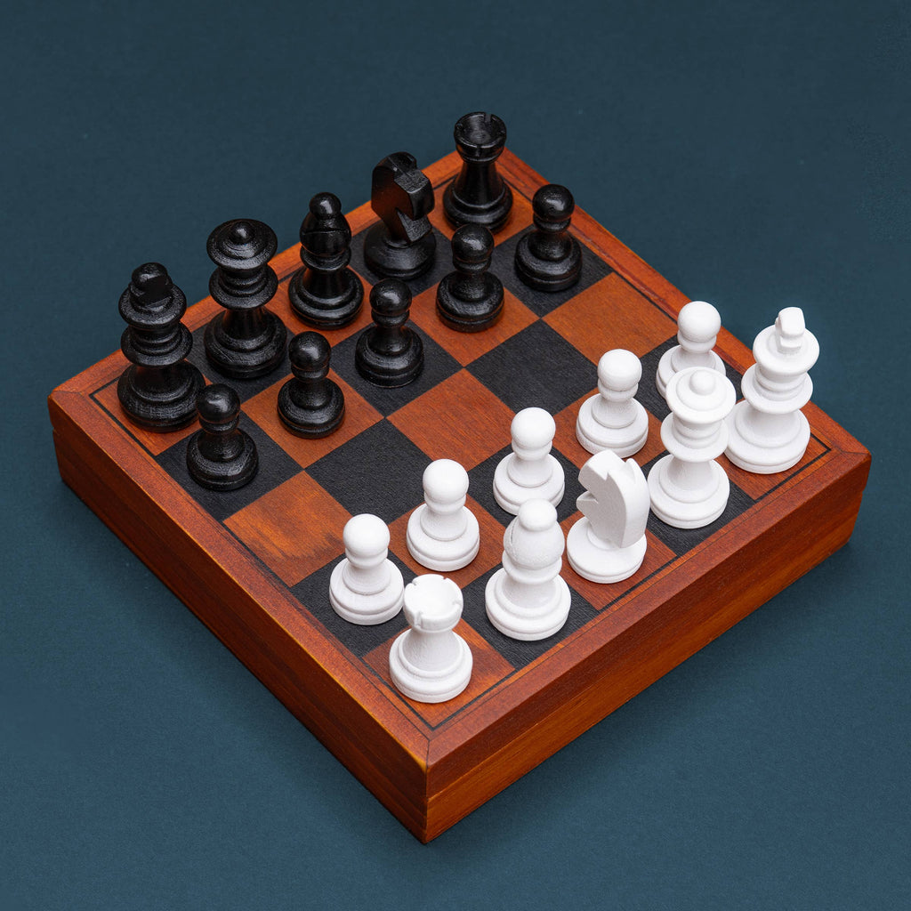 SK - Mini Chess - Endgame - Wooden Game