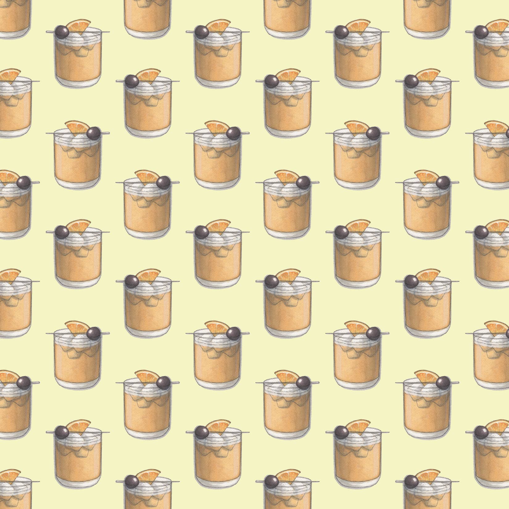 Yeesan Loh - Gift Wrap / Cocktails (Whiskey & Bourbon): Old Fashioned