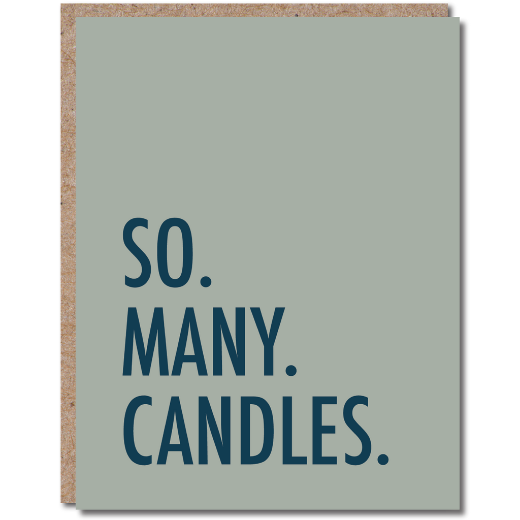 Modern Wit - Birthday Card, So. Many. Candles