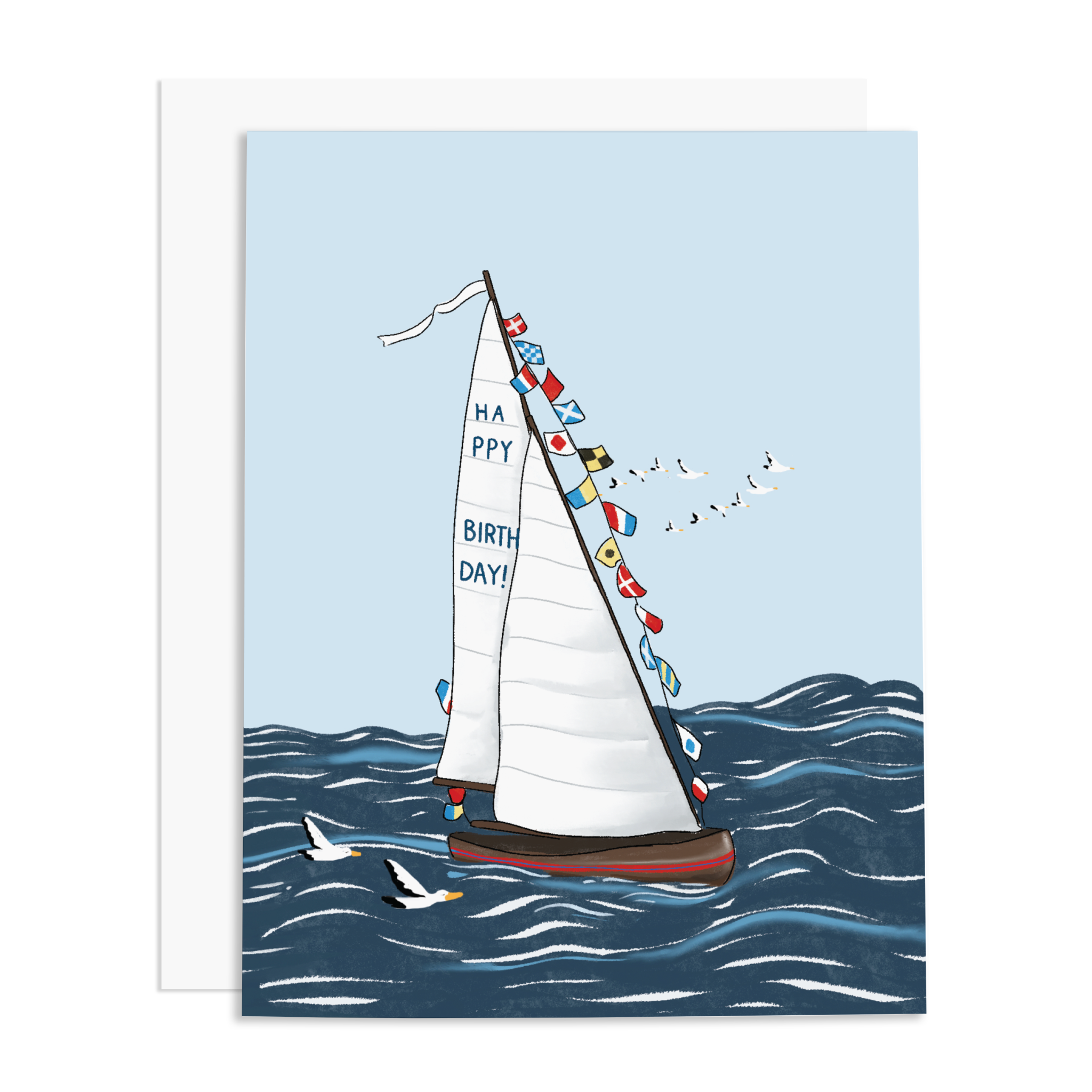 Ramus & Co. - Happy Birthday Sailboat Greeting Card