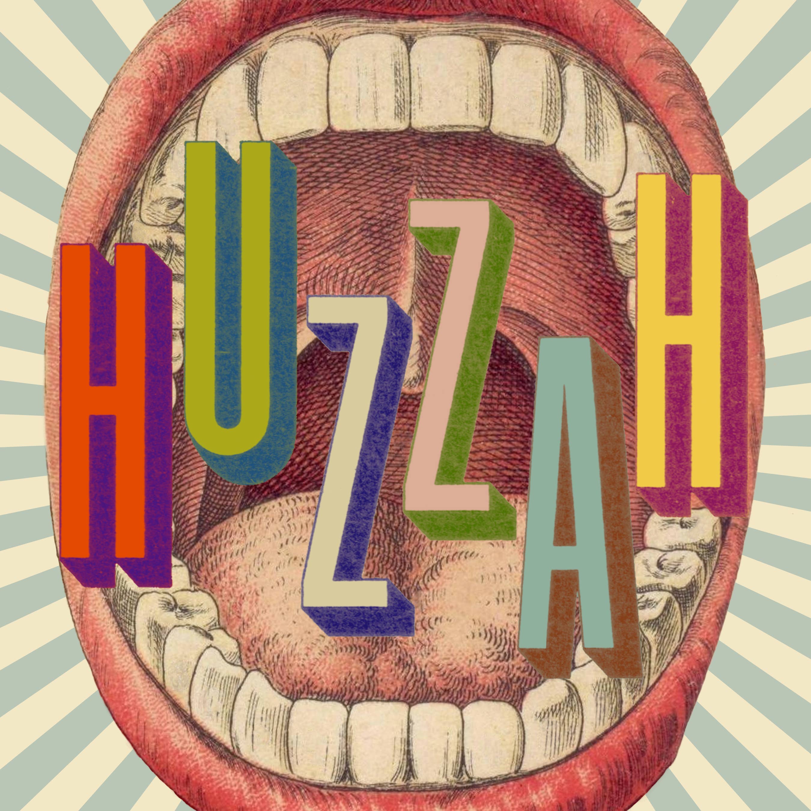 Pictrix Design - "HUZZAH" A6 greeting card