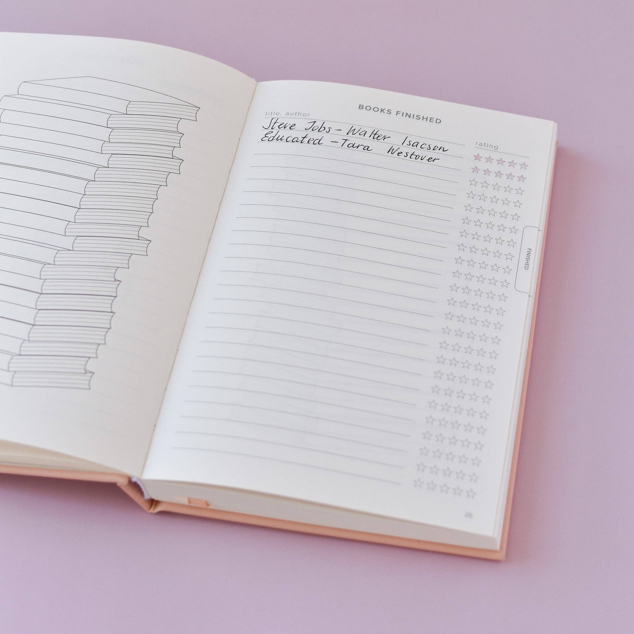 Kunitsa Co - Reading Journal (Avid Reader): Blush