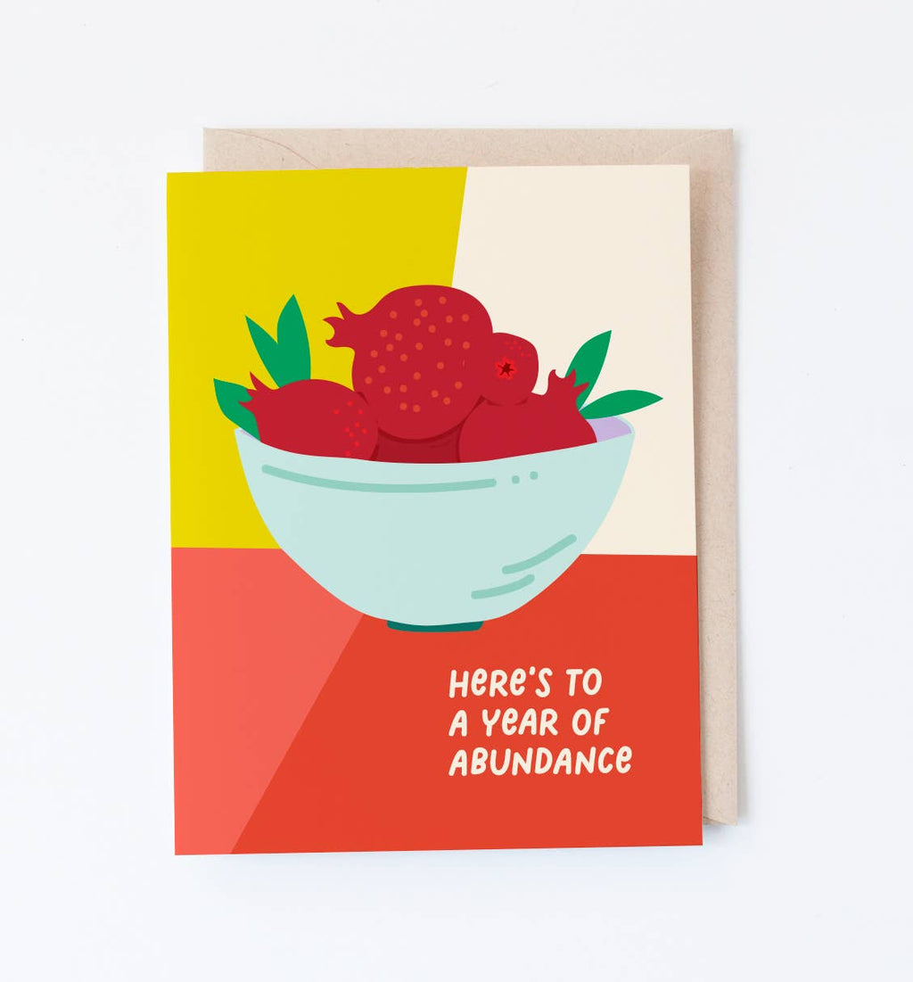 Graphic Anthology Greeting Cards - Year of Abundance card | Pomegranate birthday