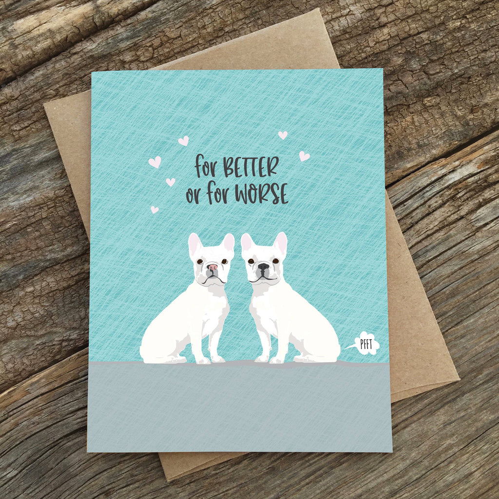 Modern Printed Matter - Better Or For Worse Wedding Card