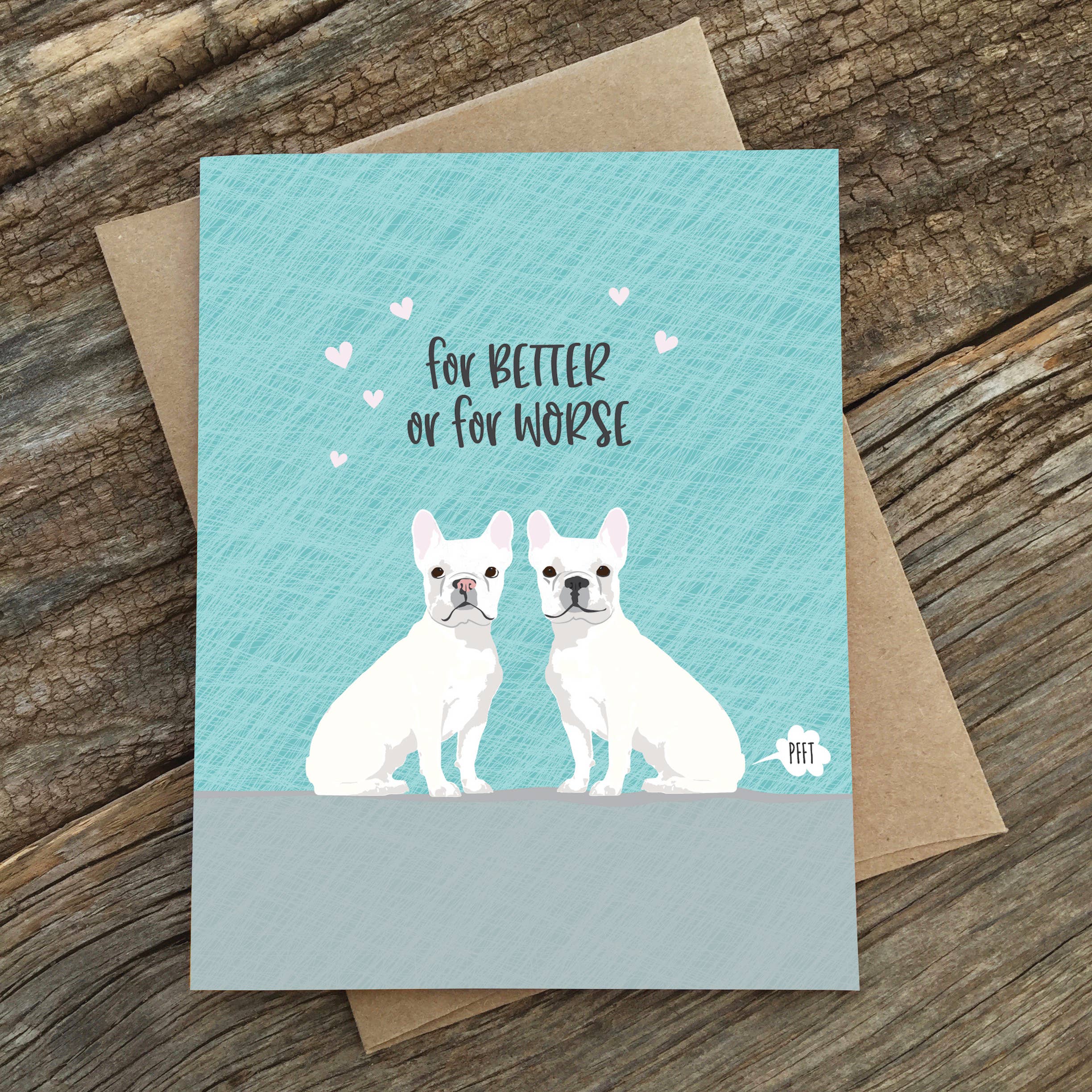 Modern Printed Matter - Better Or For Worse Wedding Card