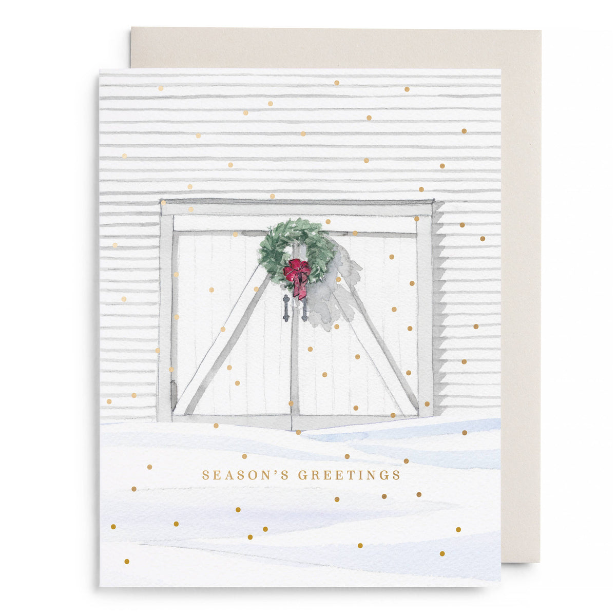 E. Frances Paper - Holiday Barn Christmas Boxed Card Set, Set of 6
