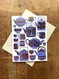 Katharine Watson - Tea Set Greeting Card