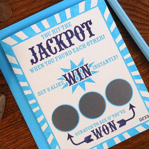a. favorite design - Wedding Scratch Off Ticket