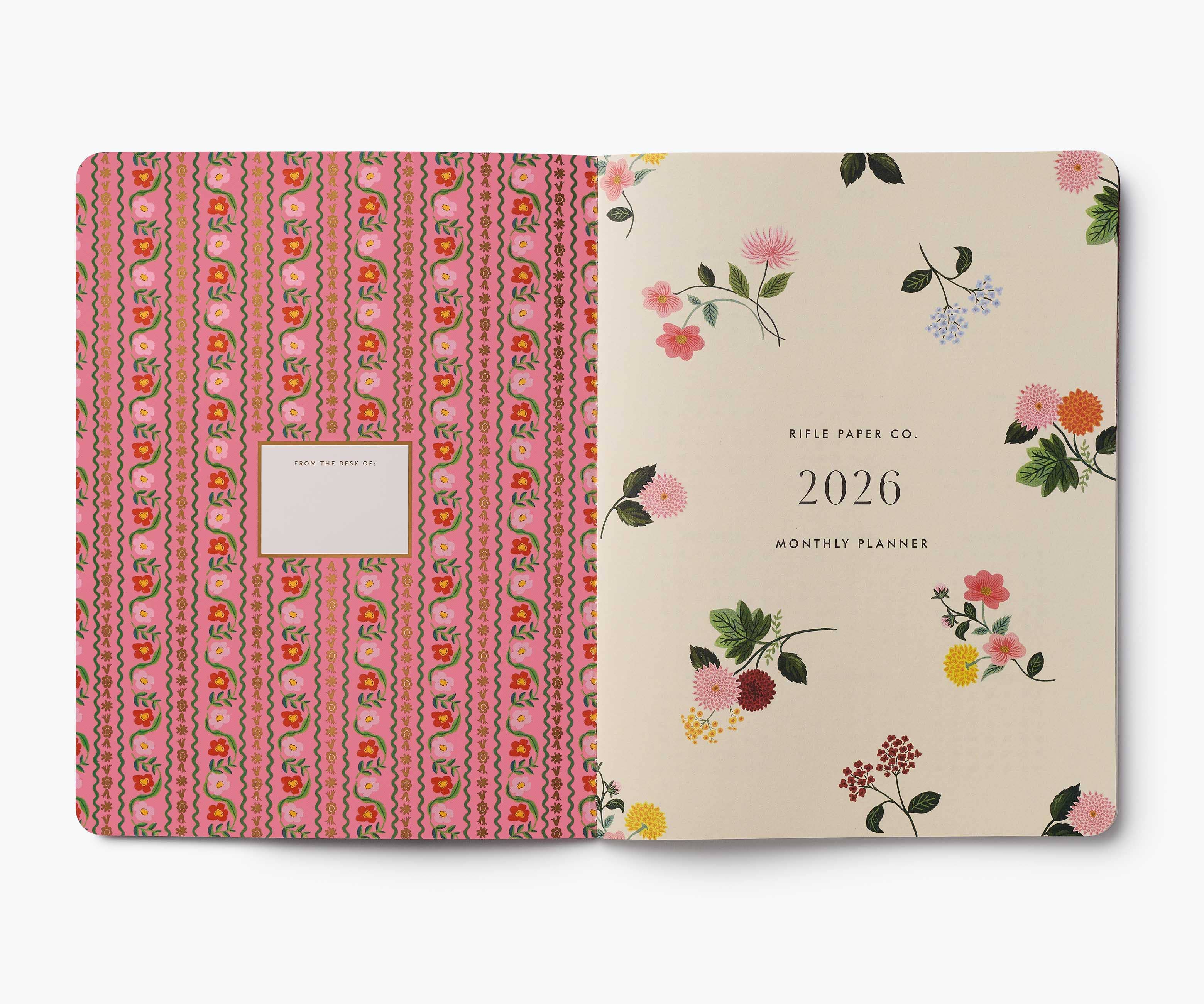 Rifle Paper Co. - 2026 Dahlia 12-Month Appointment Notebook