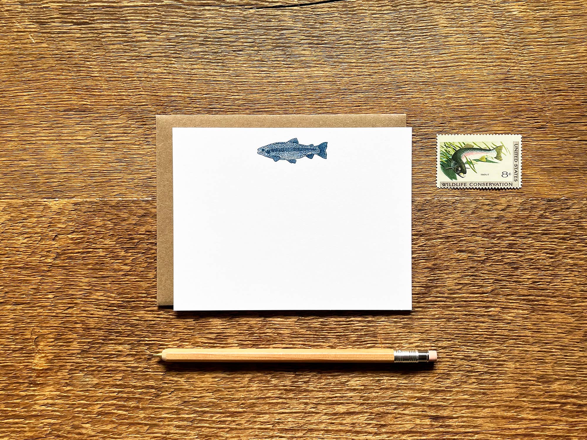 Noteworthy Paper & Press - Trout Flat Notes (Boxed Set of 8)