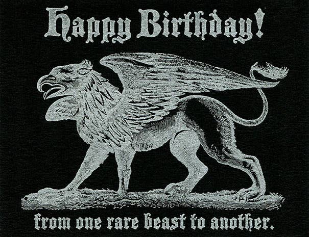 Lady Pilot Letterpress - Birthday Beast Greeting Card