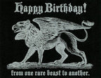 Lady Pilot Letterpress - Birthday Beast Greeting Card