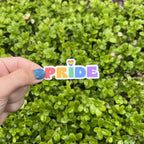 Stick With Finn - Rainbow Pride Sticker: 2.7 x 1 in