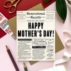 Morgan Swank Studio - Vintage Newspaper Punny Mother's Day Card