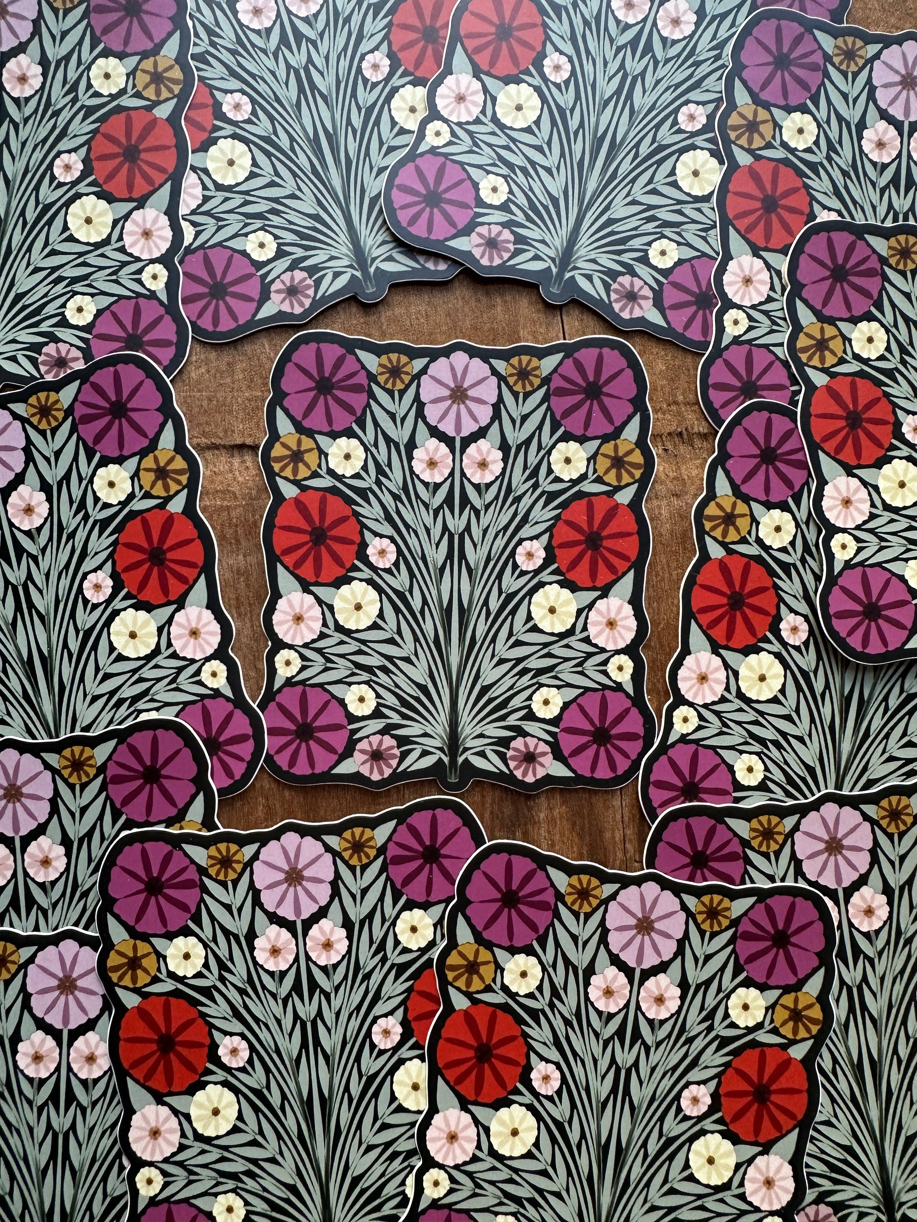 Katharine Watson - Floral Vinyl Sticker