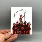 Westland Press - One Hell Of A Birthday - Letterpress Birthday Card