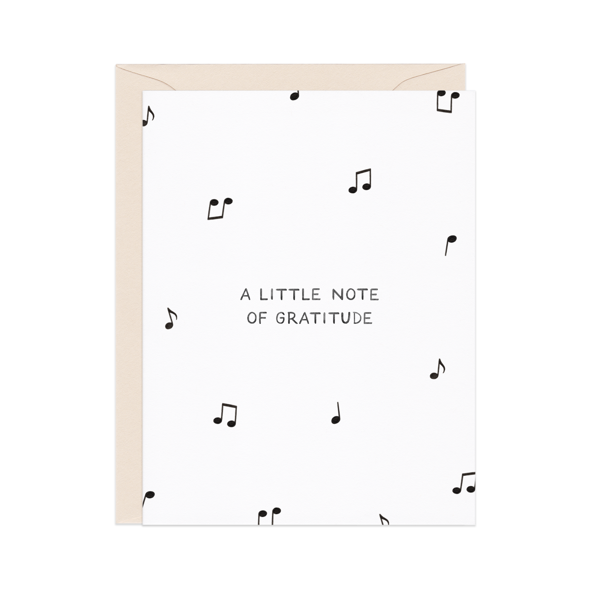 Amy Zhang - A Little Note Of Gratitude — Music Pun Thank You Card