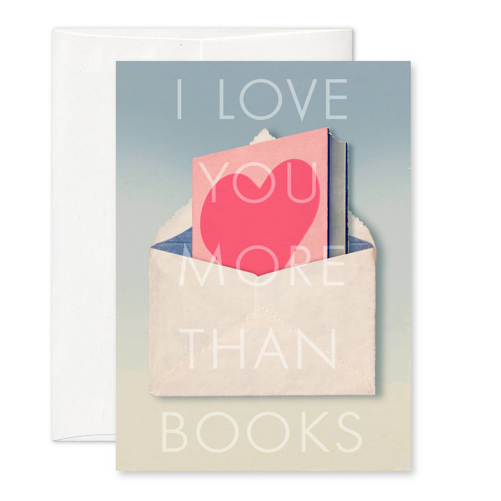 Pictrix Design - "I love you more than books" A6 card