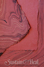 Sustain & Heal - Brick Red Marble Sheet #24