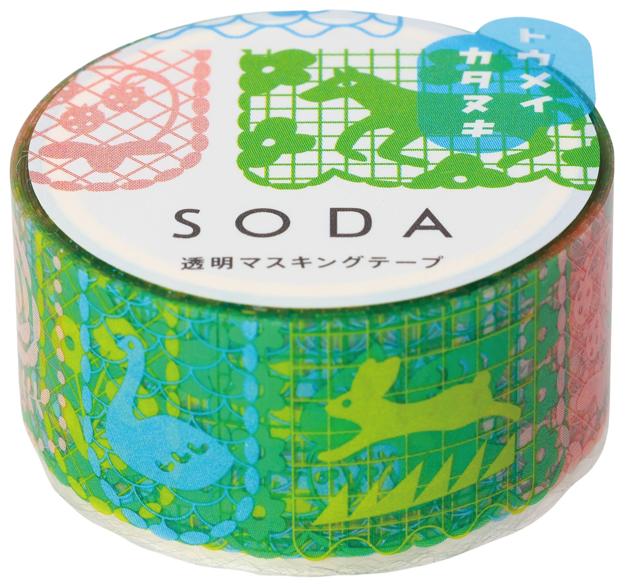 HITOTOKI by KING JIM - SODA transparent Masking Tape: Peach