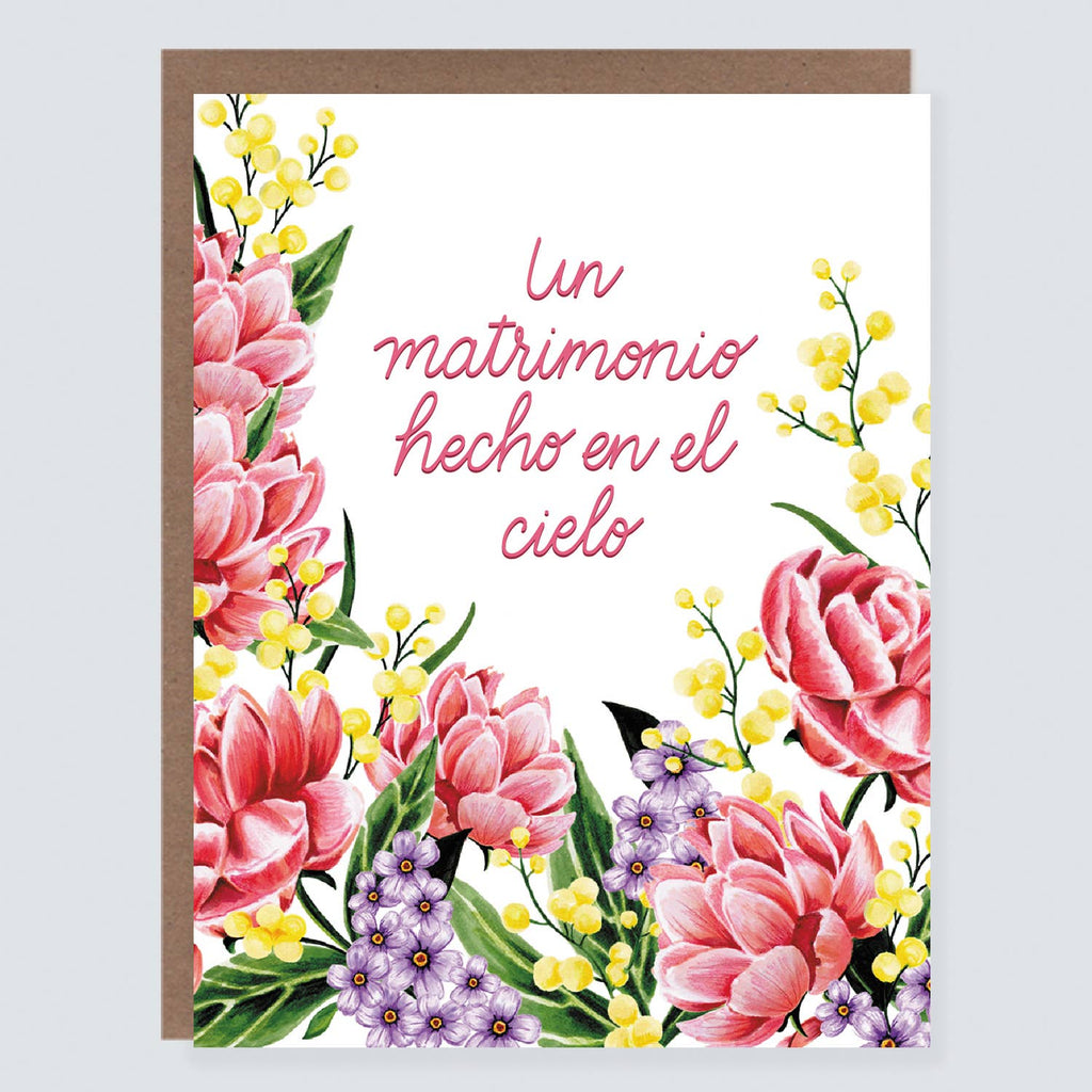 Morgan Swank Studio - Hecho En El Cielo Wedding | Spanish Love Card