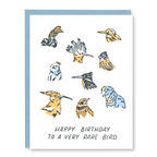 Kindred Letterpress - Rare Bird Birthday Card | Letterpress Birthday Card