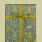 Mustard Beetle - Recyclable Gift Wrap / Wrapping Paper: Redwoods: Flat/Not Rolled