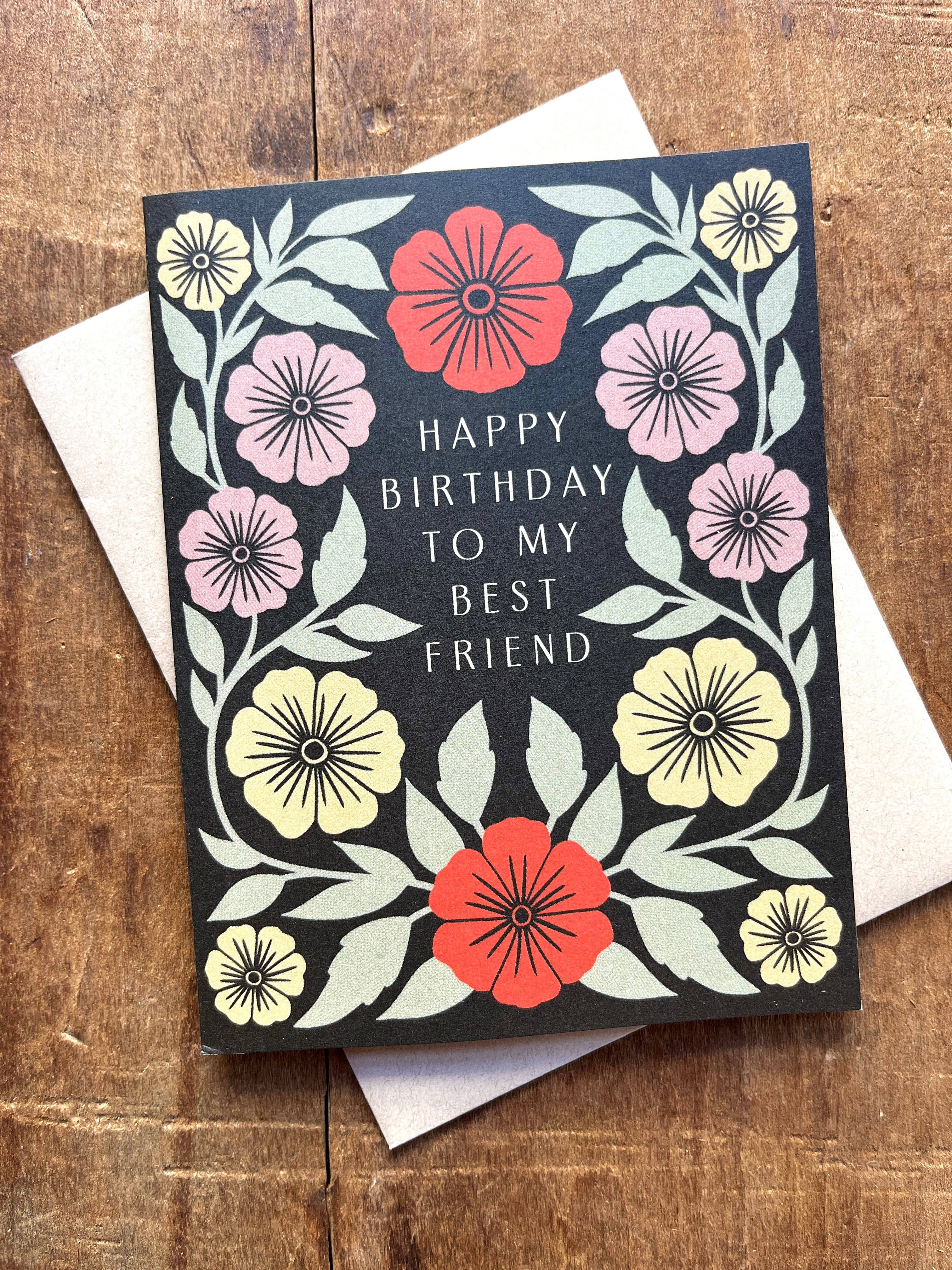 Katharine Watson - "Happy Birthday to My Best Friend," Greeting Card