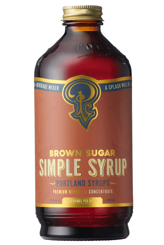 Portland Syrups - Brown Sugar Simple Syrup 12 oz - Mixed Drinks & Coffee Syrup