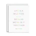 Smitten on Paper - Wild Ride Anniversary Greeting Card