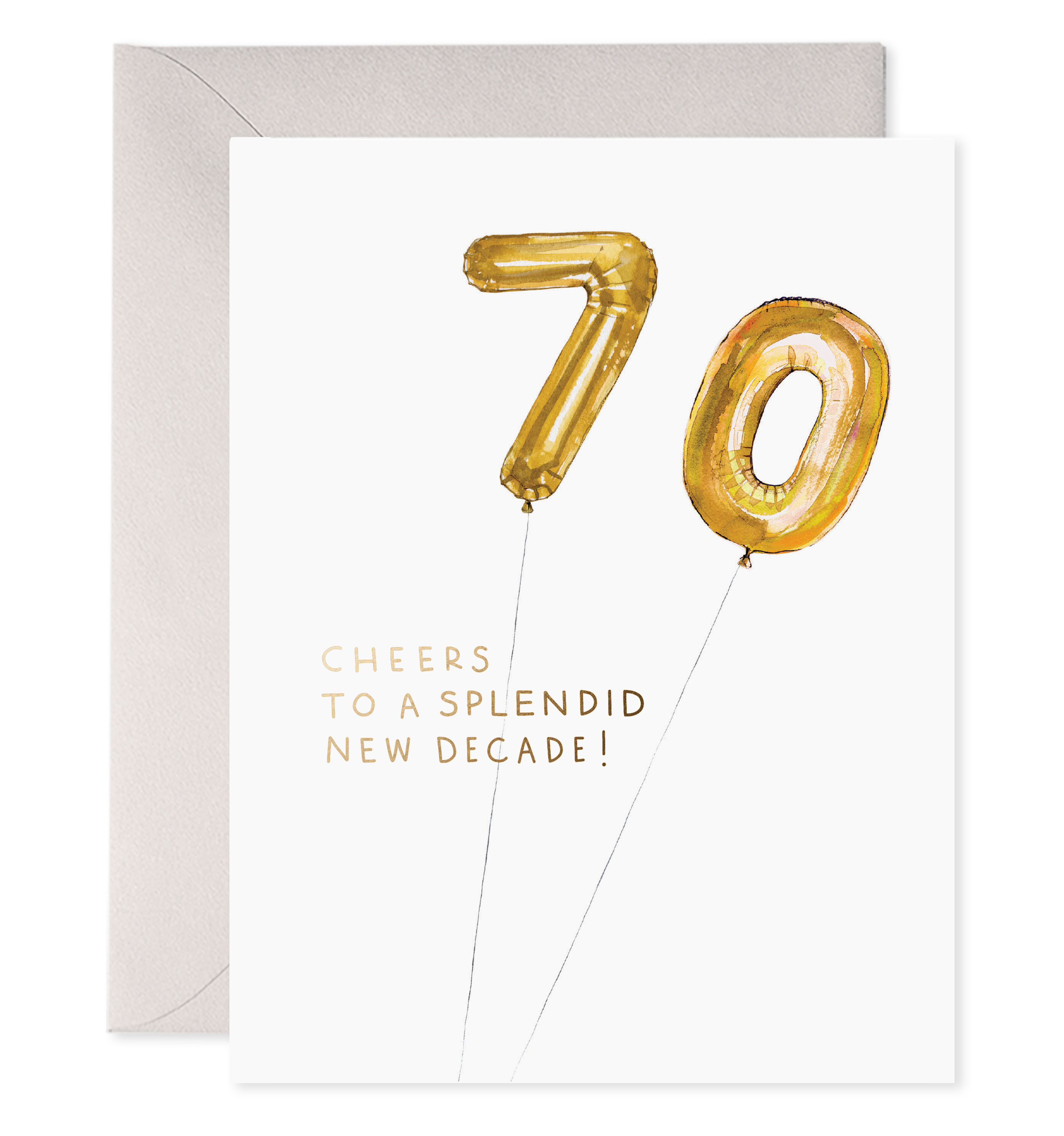 E. Frances Paper - Helium 70 | 70th Birthday Greeting Card