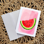 Cryptic Paper Co. - Set Of 5 Neon Fruit Note Cards For Any Occasion