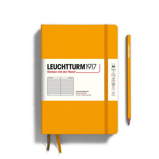 Leuchtturm1917  - Notebooks - Medium (A5): Rising Sun / Hardcover / Ruled
