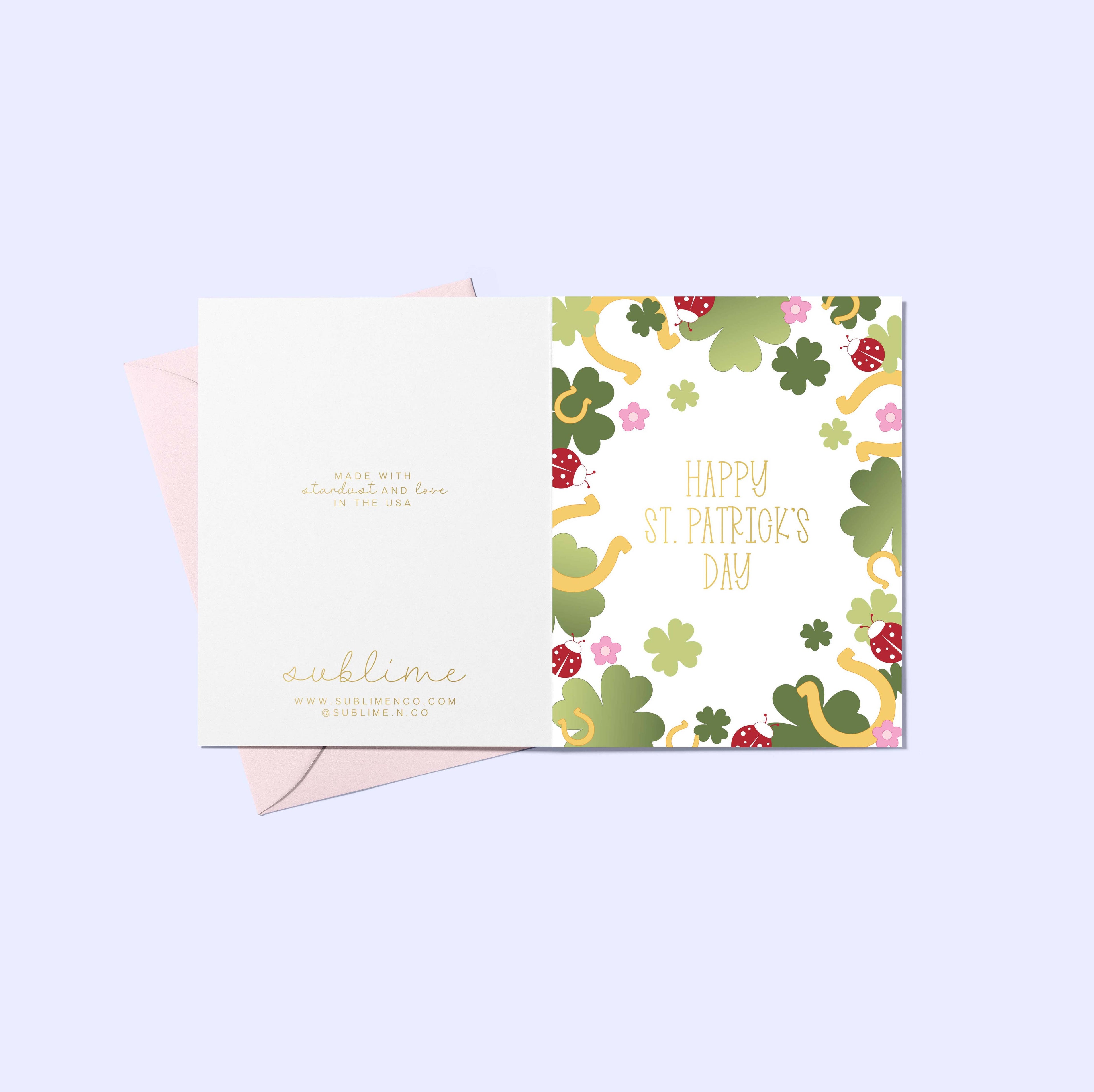 Sublime & Co. - Happy St. Patrick's Day Card With Clovers