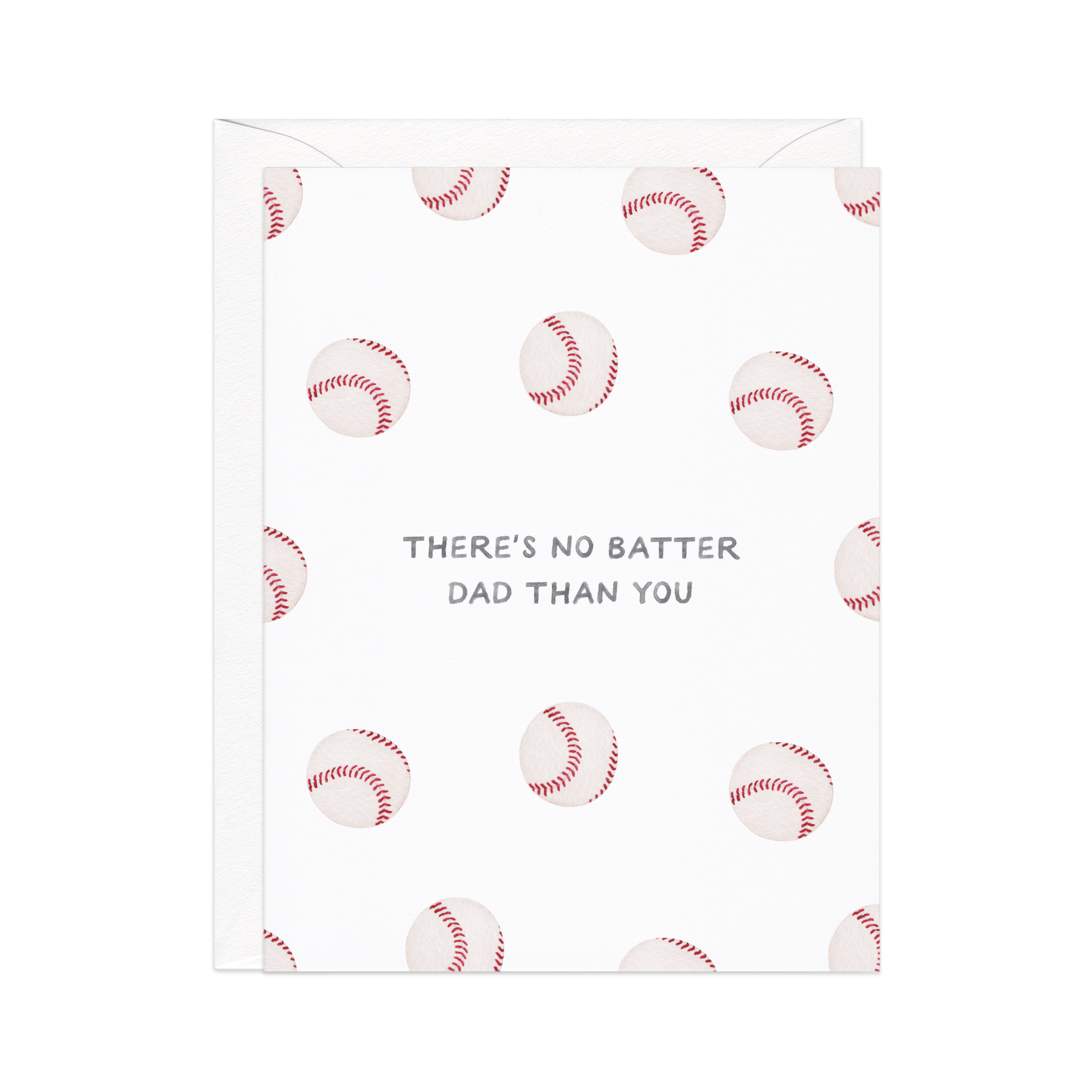 Amy Zhang - No Batter Dad — Baseball Pun Father's Day Card