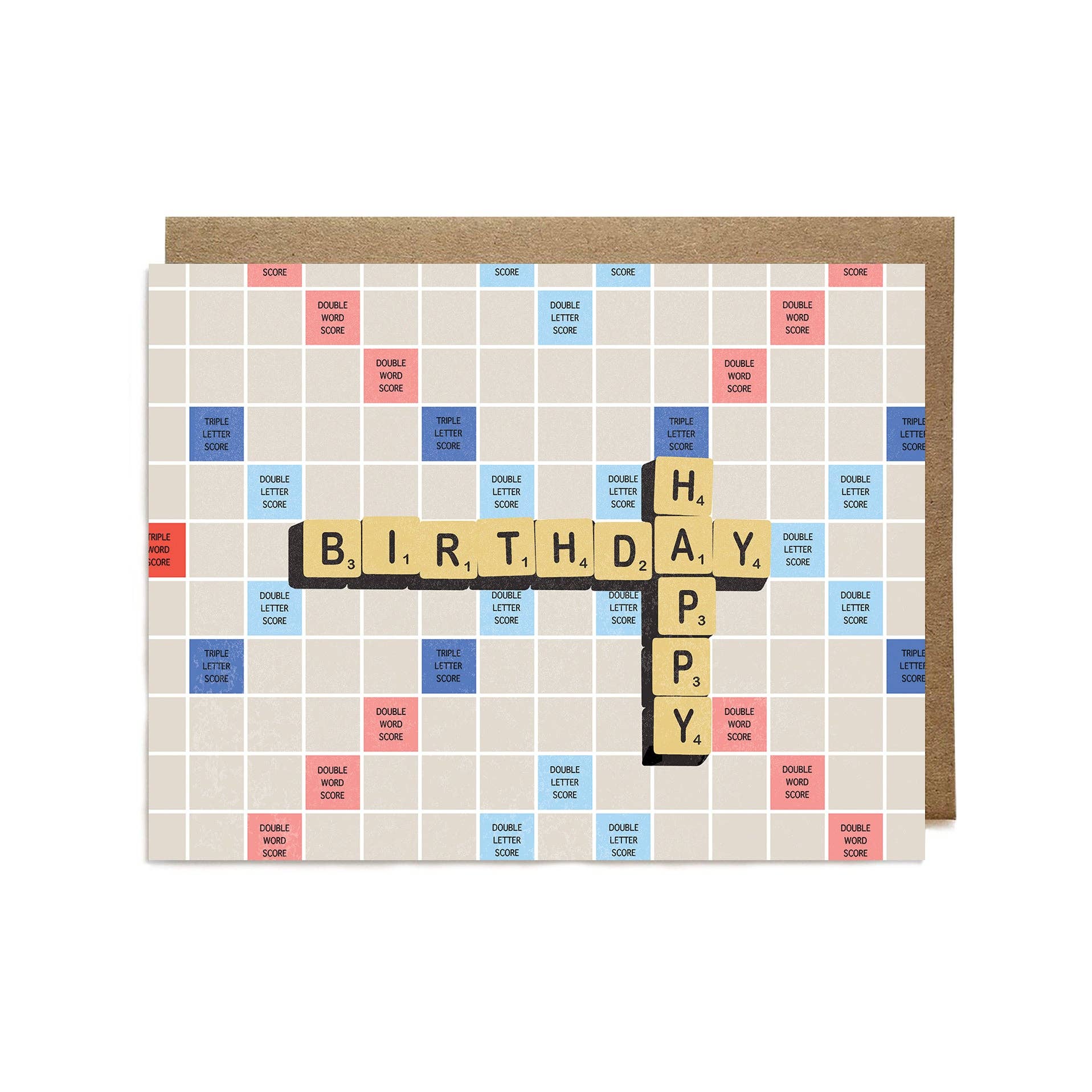 Ula Bloom - Happy Birthday Scrabble Card