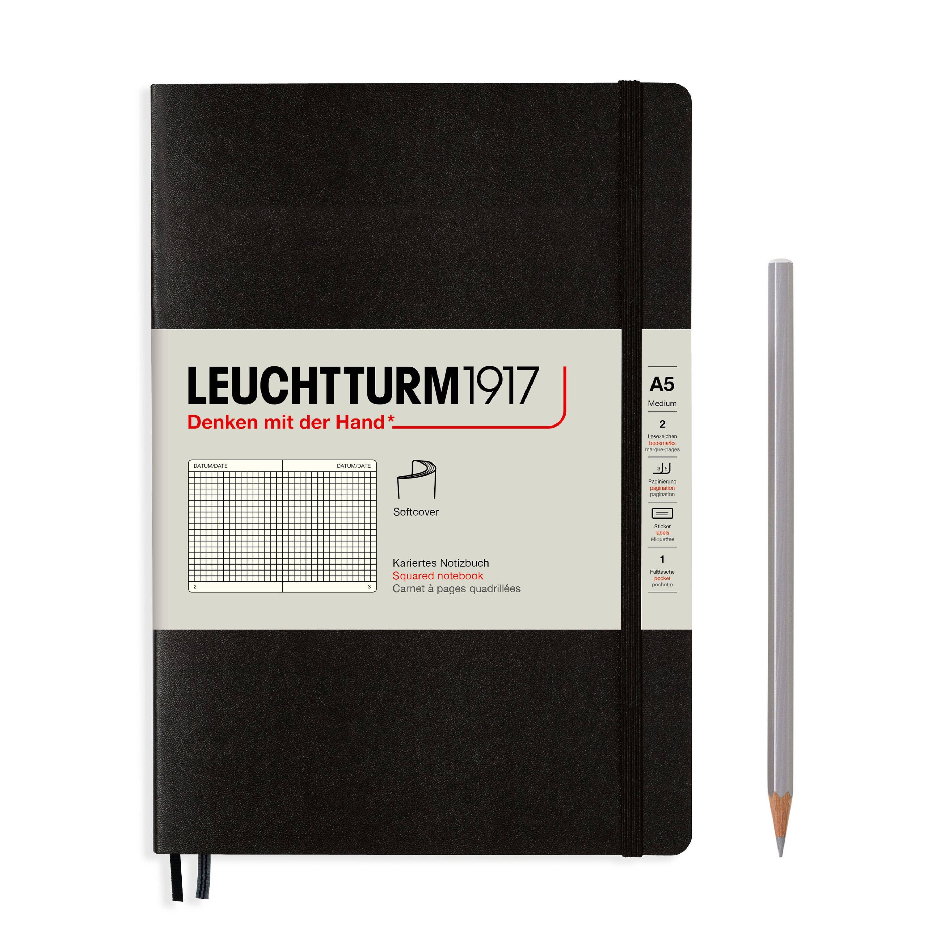 LEUCHTTURM1917 - Notebooks - Medium (A5): Lemon / Hardcover / Squared