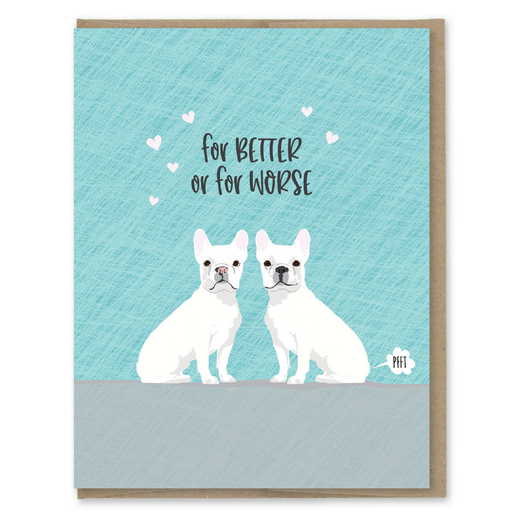 Modern Printed Matter - Better Or For Worse Wedding Card