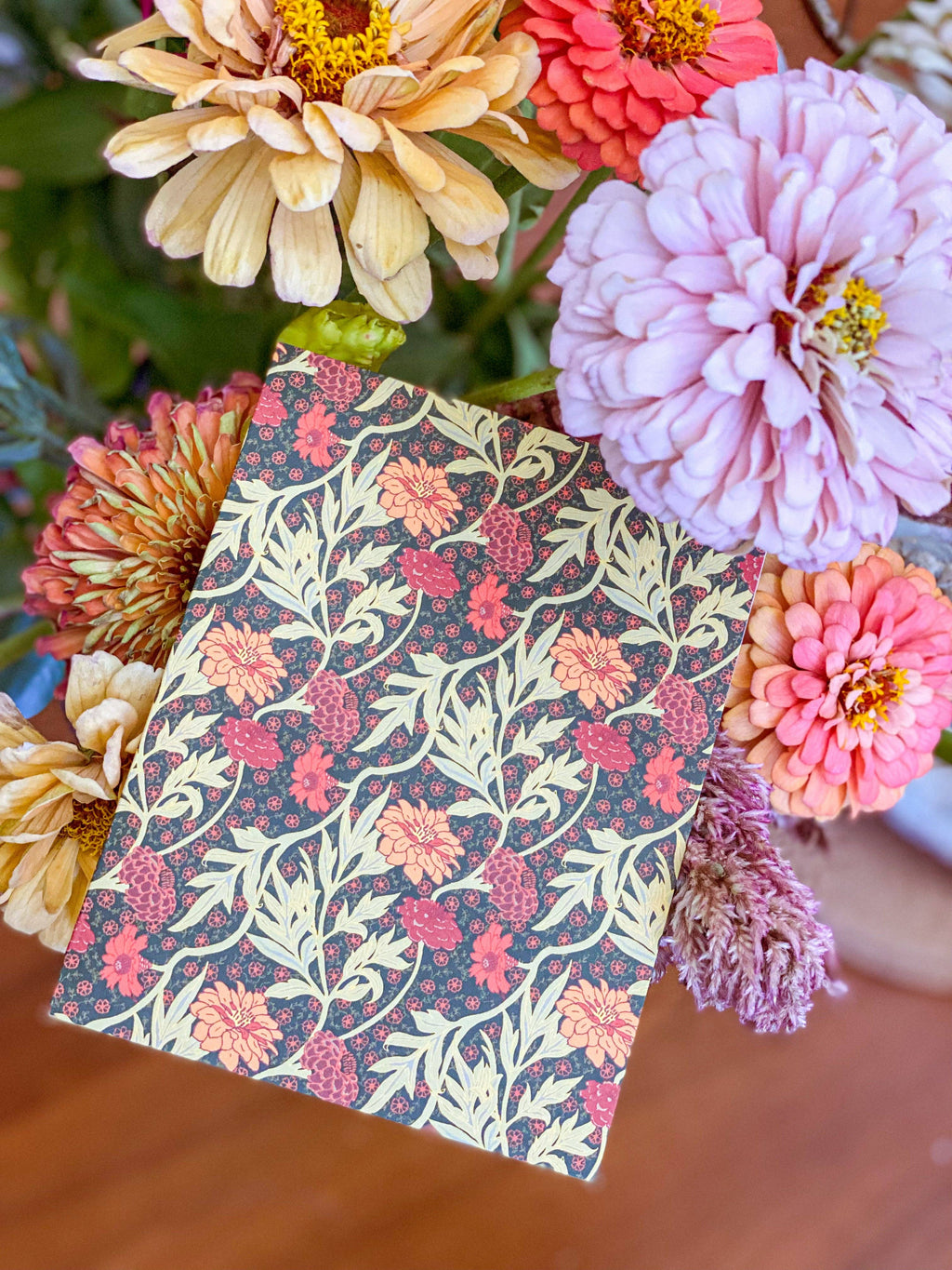 re:mused studio - Zinnia A2 Greeting Card