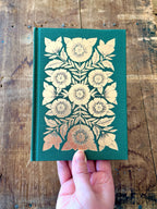 Katharine Watson - Foil Stamped Linen Journal, Blank Jewel Green