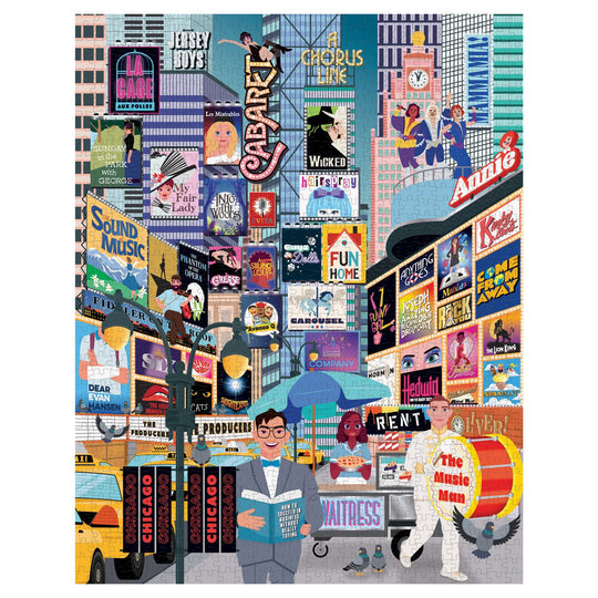 50 Must-See Musicals Bucket List 1000-piece Jigsaw Puzzle