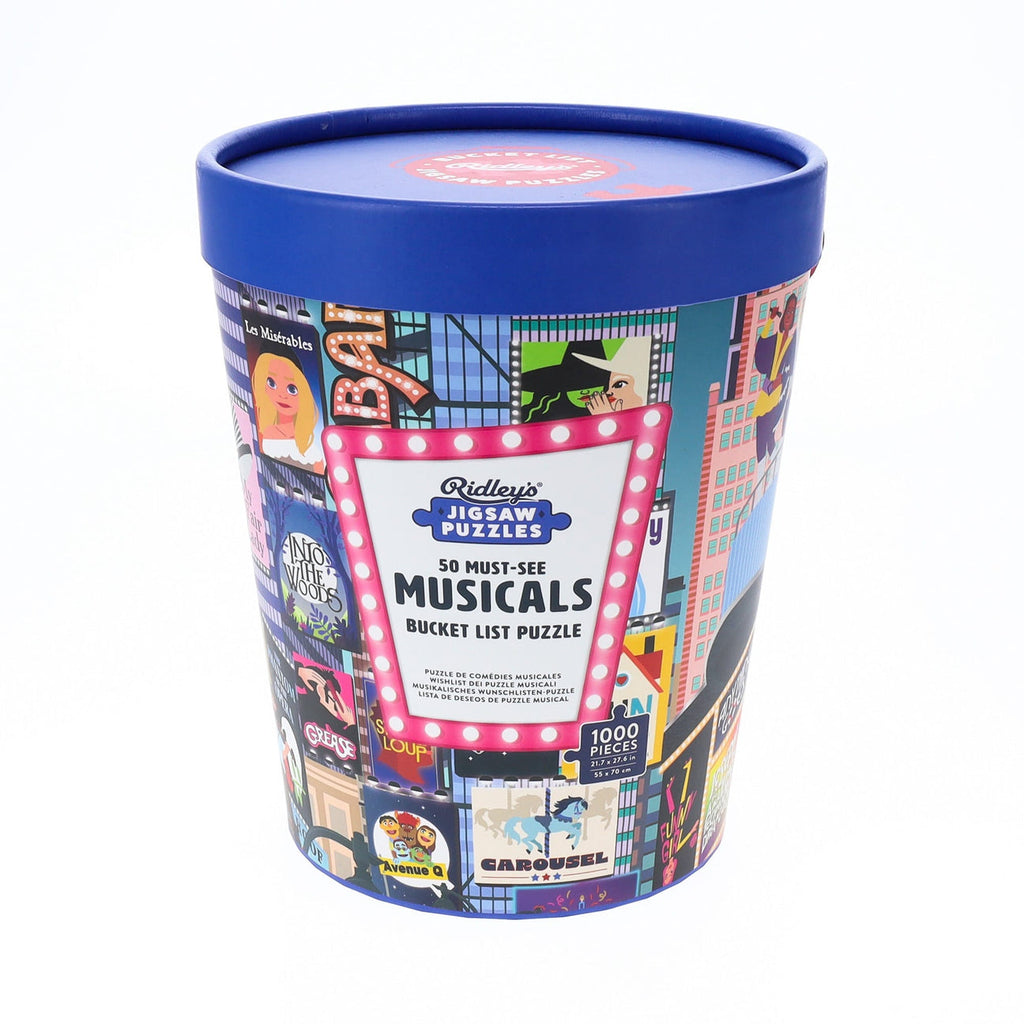 50 Must-See Musicals Bucket List 1000-piece Jigsaw Puzzle