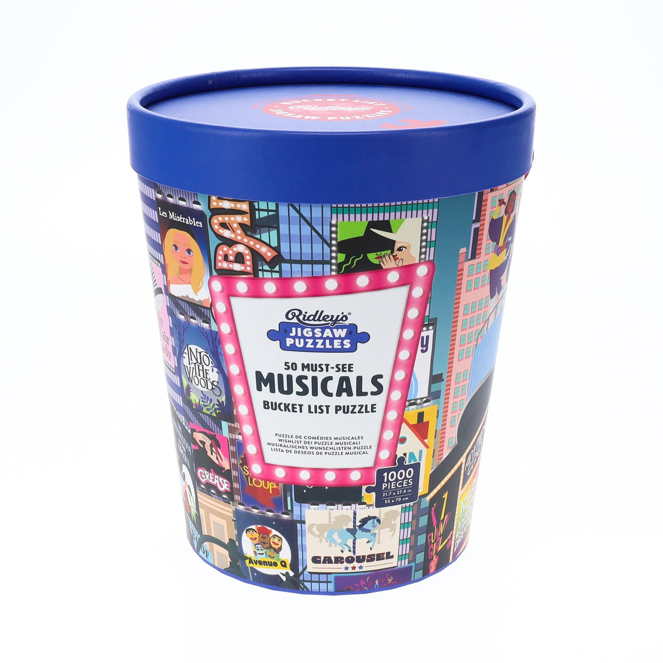 50 Must-See Musicals Bucket List 1000-piece Jigsaw Puzzle