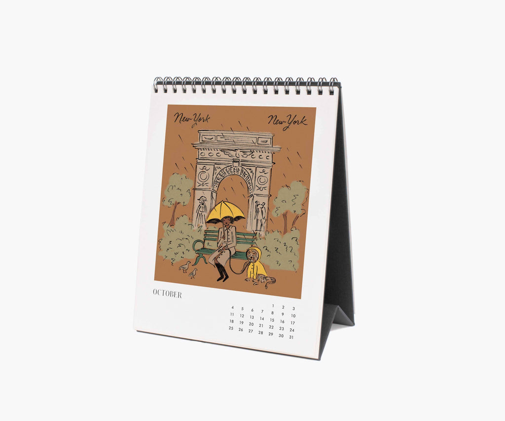 Rifle Paper Co. - 2026 Travel Sketchbook Desk Calendar