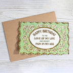 Bad Betty Greeting Co. - Happy Birthday Love of My Life - Funny Card