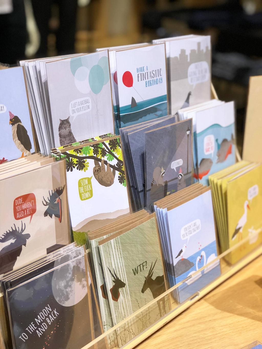 Modern Printed Matter - Cat Hairball Birthday Card
